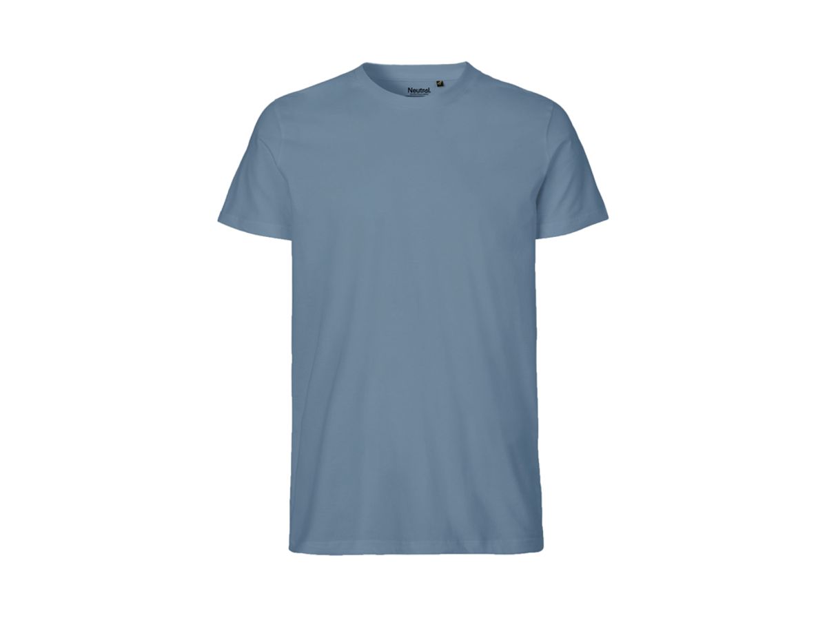 Herre Fit T-shirt Neutral O61001 str. S Dusty Indigo