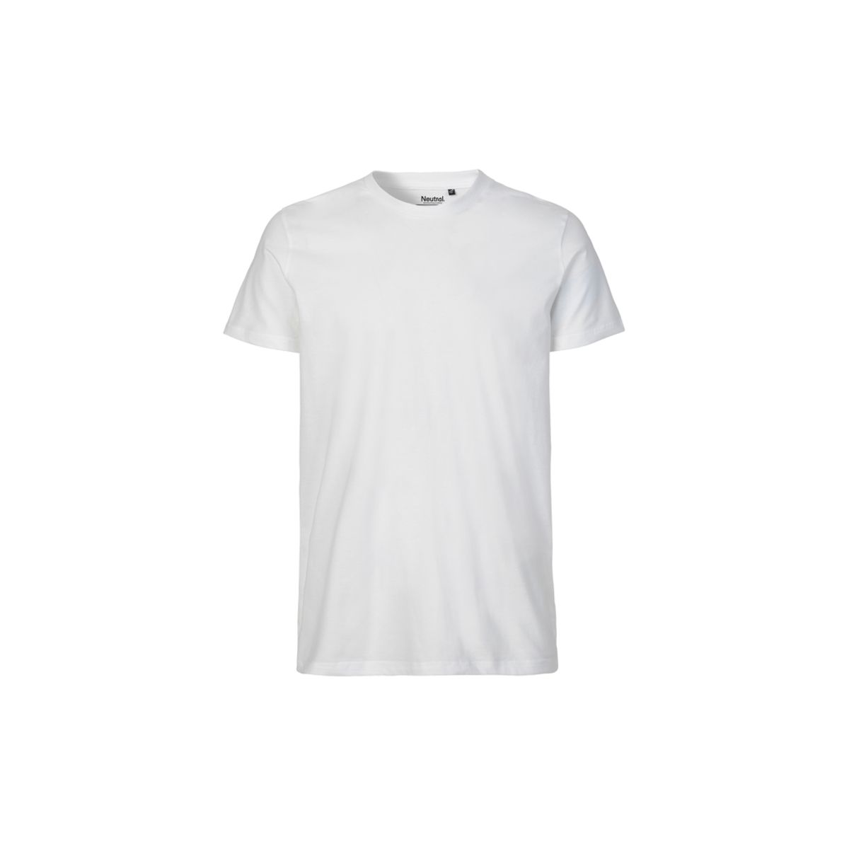 Herre Fit T-shirt Neutral O61001 str. S Hvid