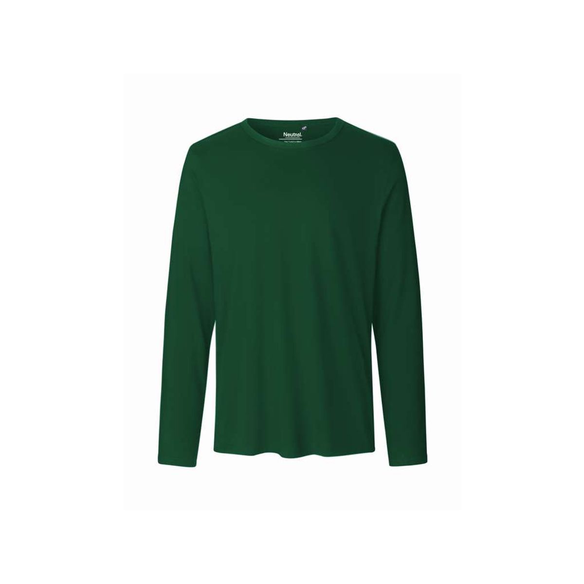 Herre Langærmet T-shirt Neutral O61050 str. 3XL Bottle Green