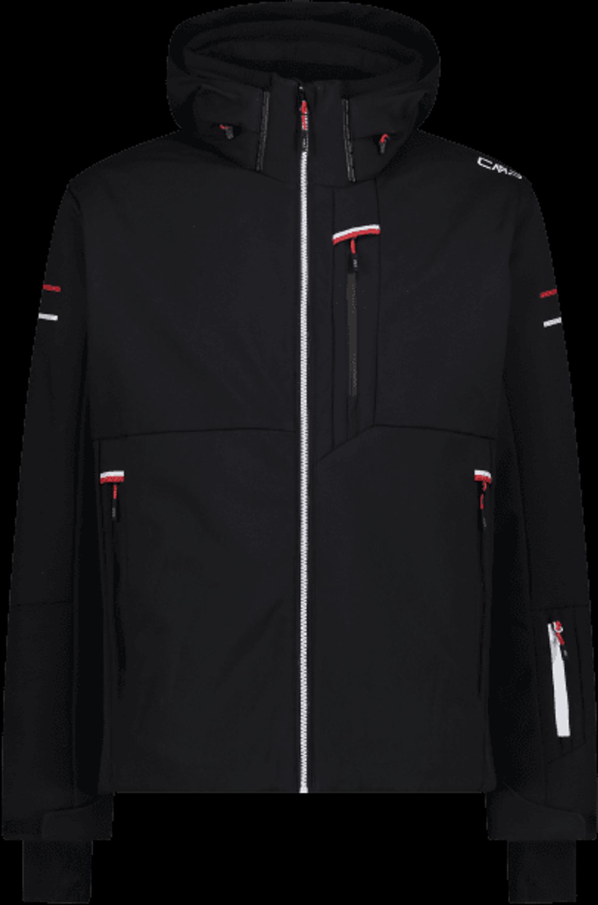 Herre Skijakke - Stretch Softshell Wp8000 (Farve: Sort, Størrelse: 48)