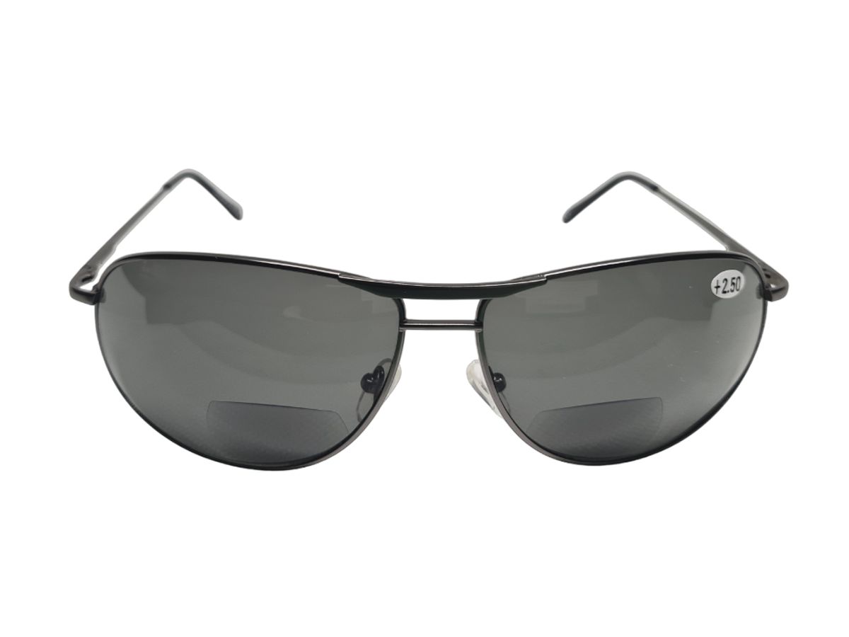 Herre solbrille med læsefelt - Gunmetal - NYC6630 - Bifokal