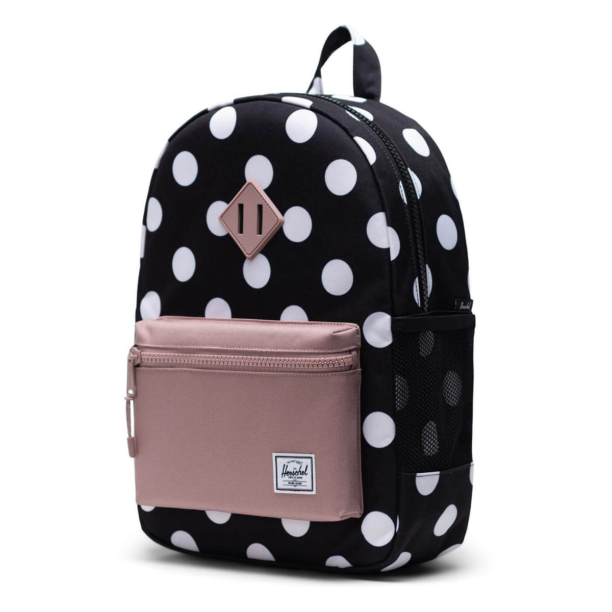 Herschel Heritage Rygsæk Youth Polka Dot Black and White/Ash 16L