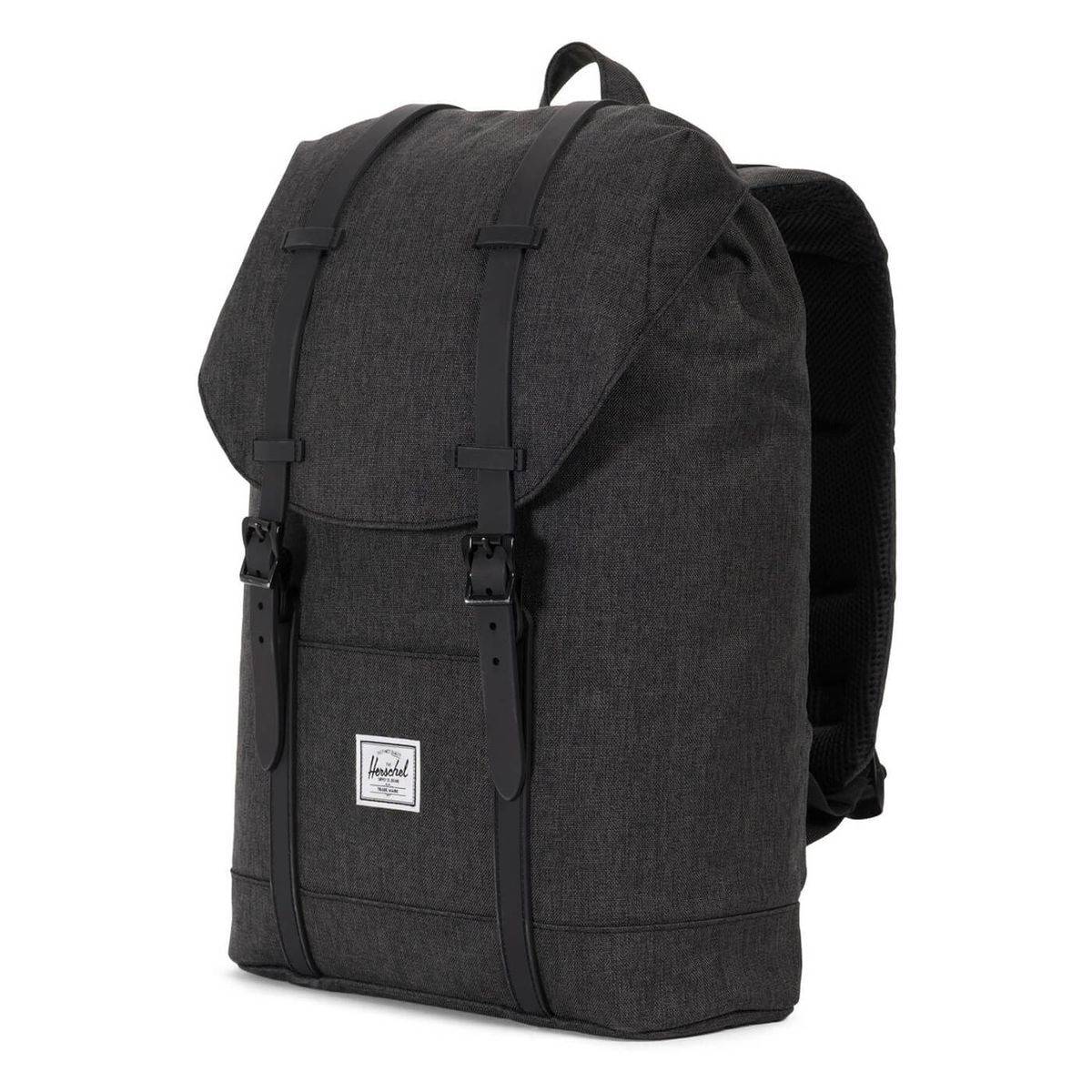 Herschel Retreat Rygsæk 14L Sort Crosshatch Sort Rubber