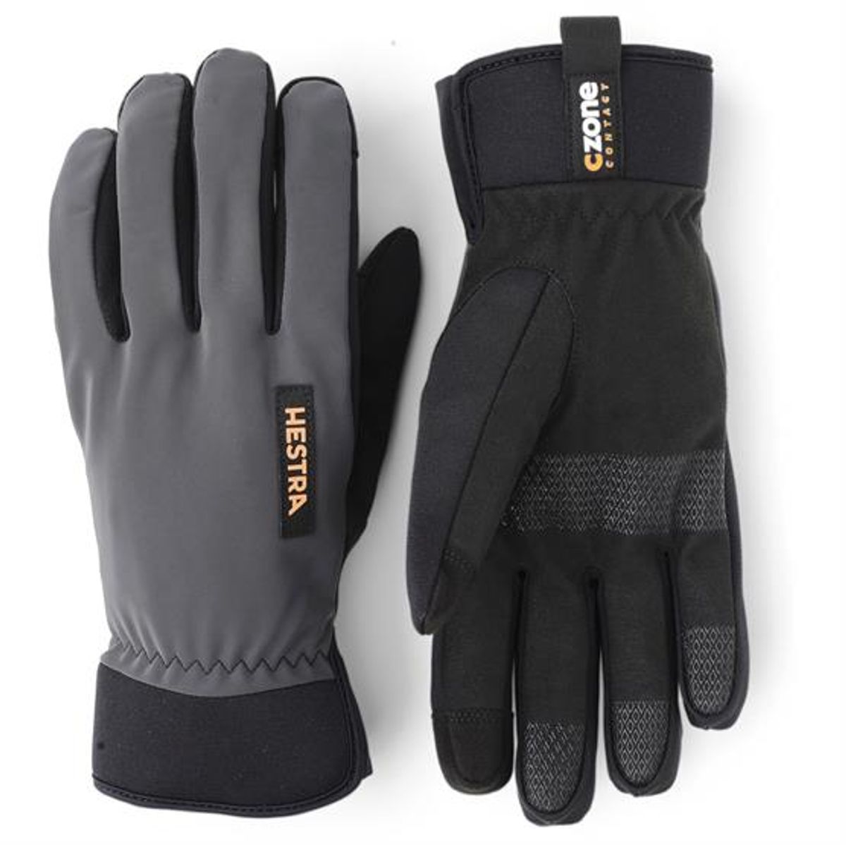 Hestra CZone Contact Glove - 5 Finger, Dark grey