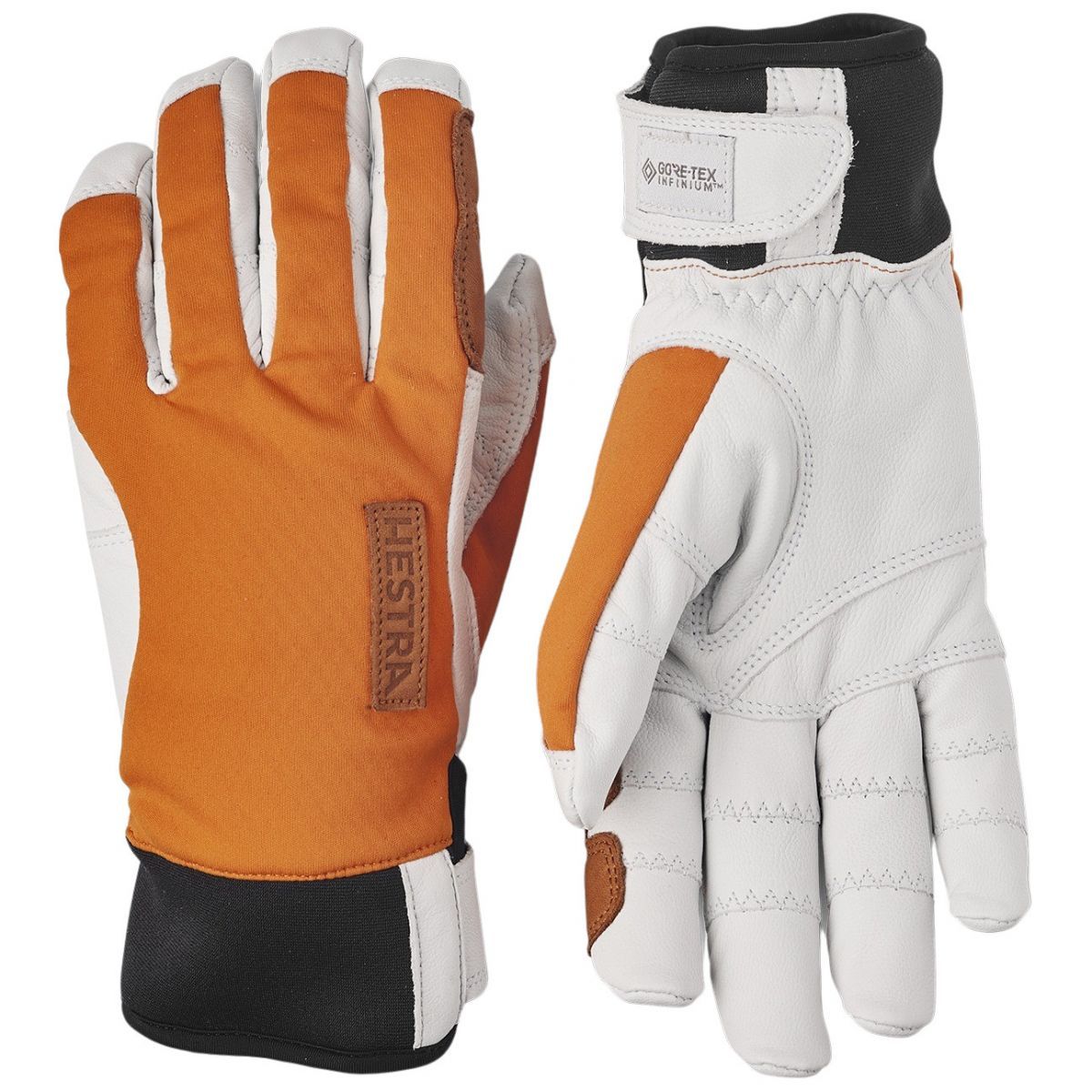 Hestra Ergo Grip Active Wool Terry, handsker, orange/hvid