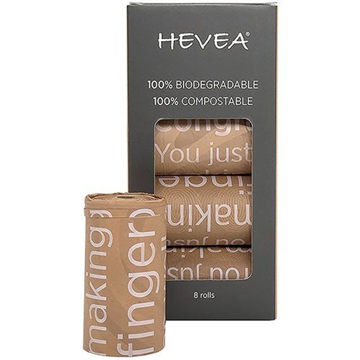 Hevea hundeposer beige 8 ruller