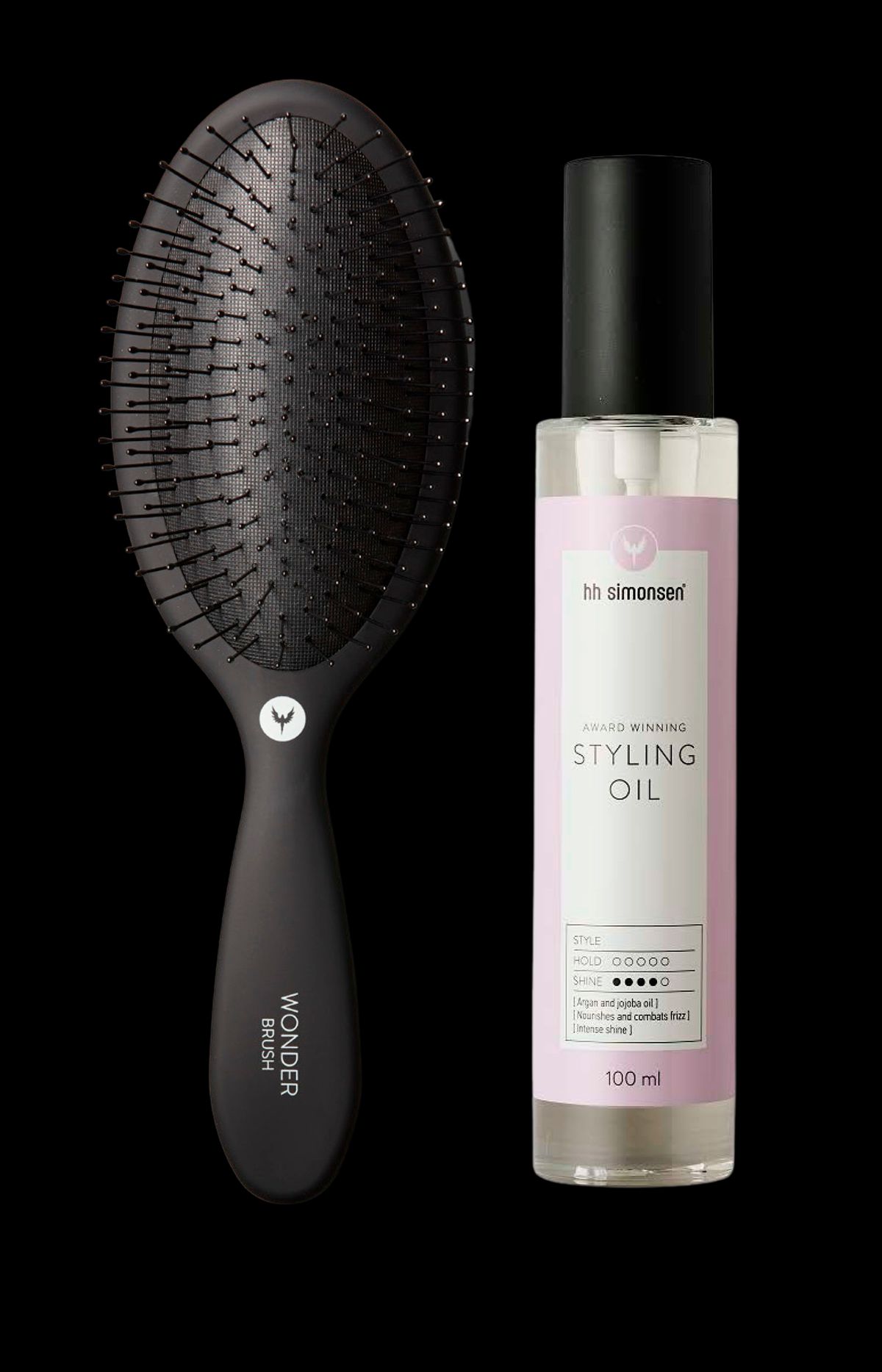 HH Simonsen Styling Oil + Wonder Brush (1 stk)