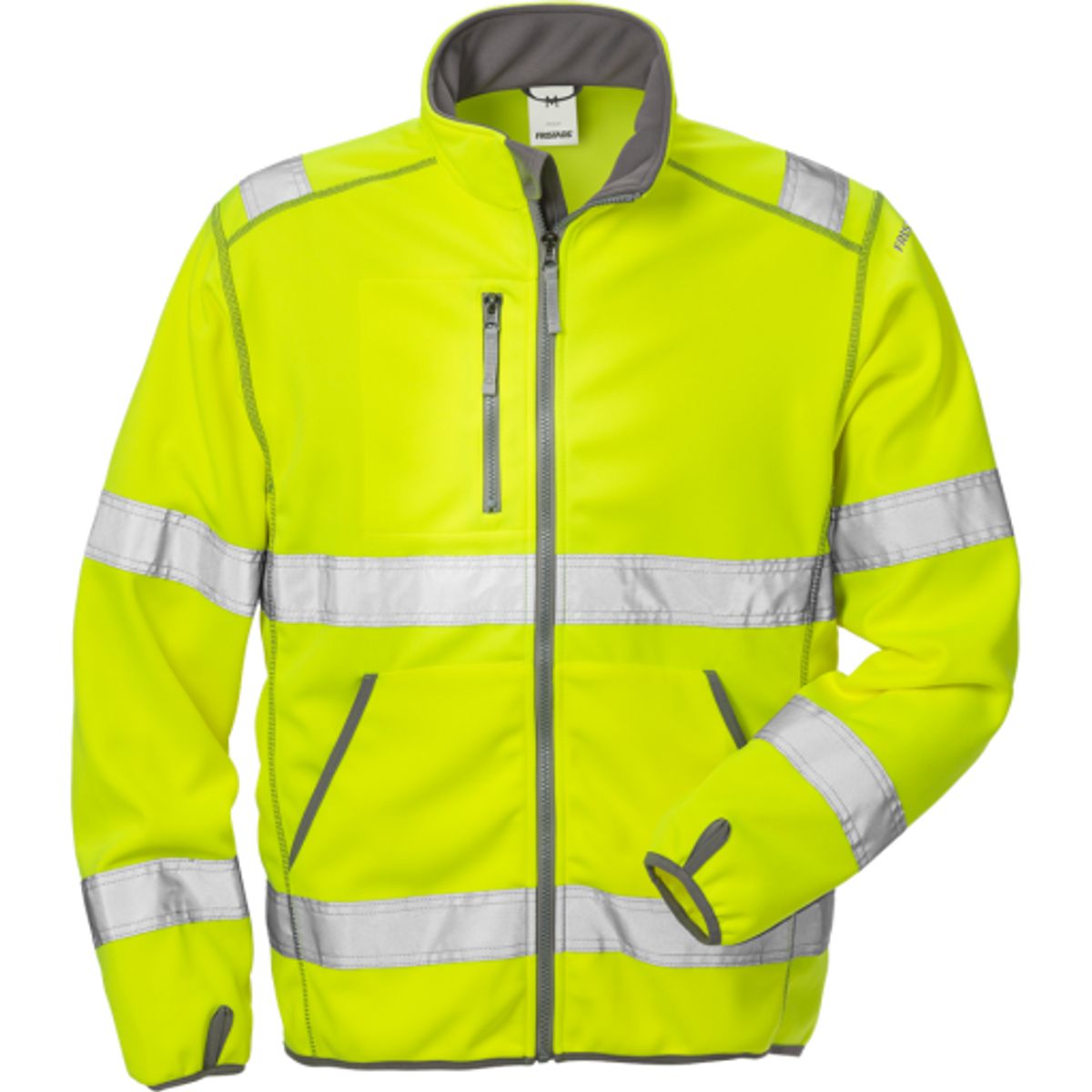 HI-VIS SOFTSHELLJAKKE GUL S