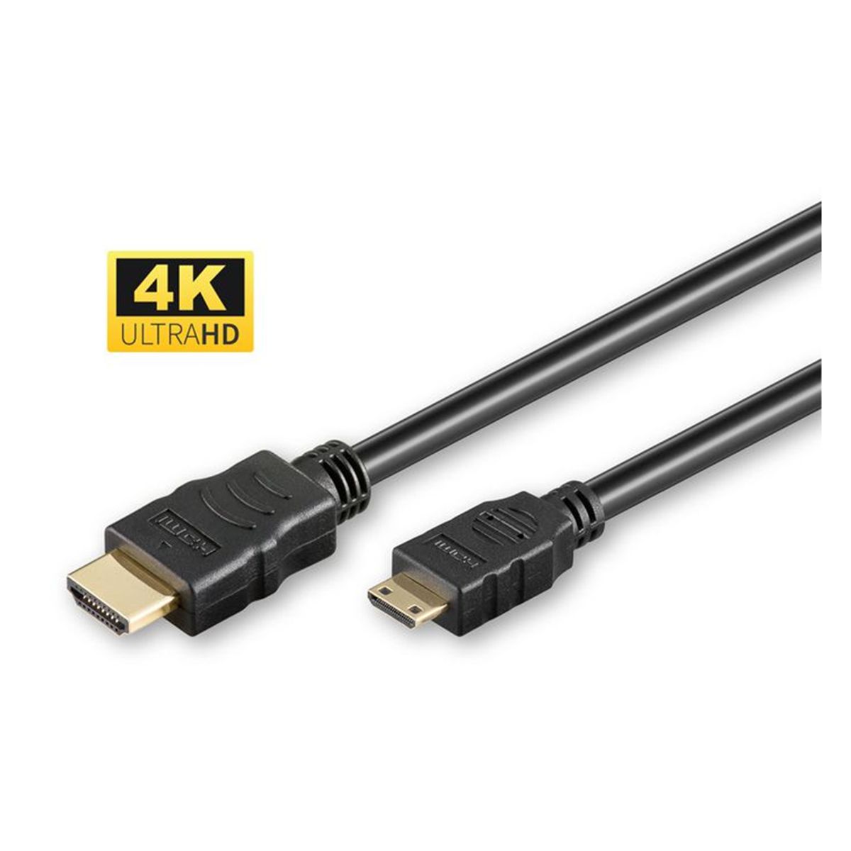 High Speed 2.0 Mini HDMI - HDMI kabel - 4K/60Hz - 1 m