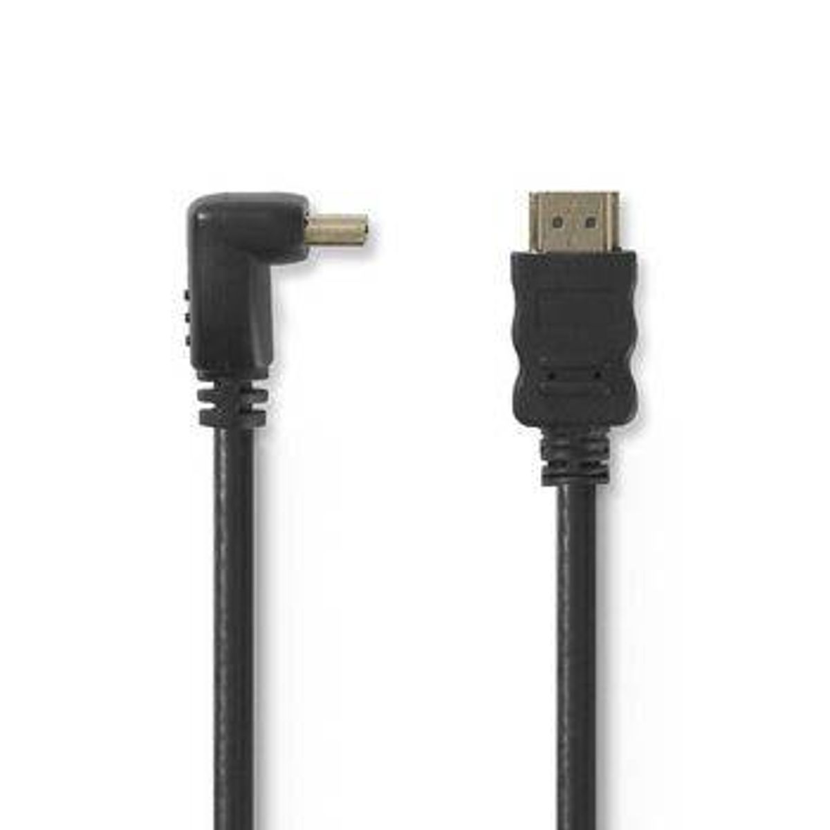 High Speed 90 ° vinklet HDMI kabel 4K med Ethernet - 1.5 m