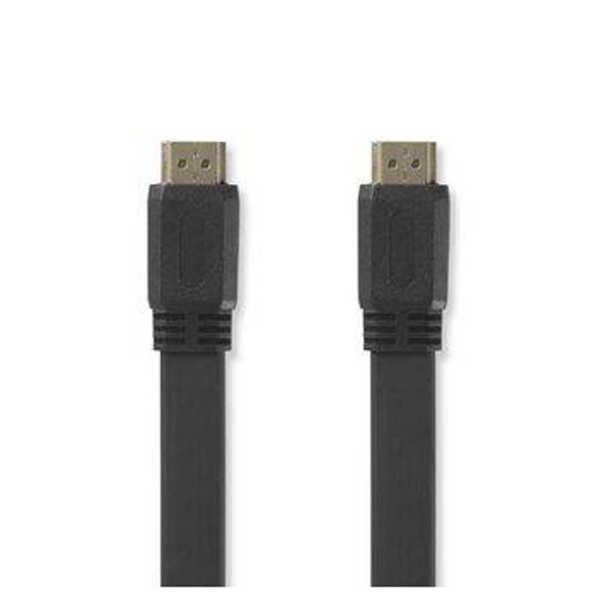 High Speed fladt 2.0 HDMI kabel med Ethernet - 4K@30Hz - 2 m