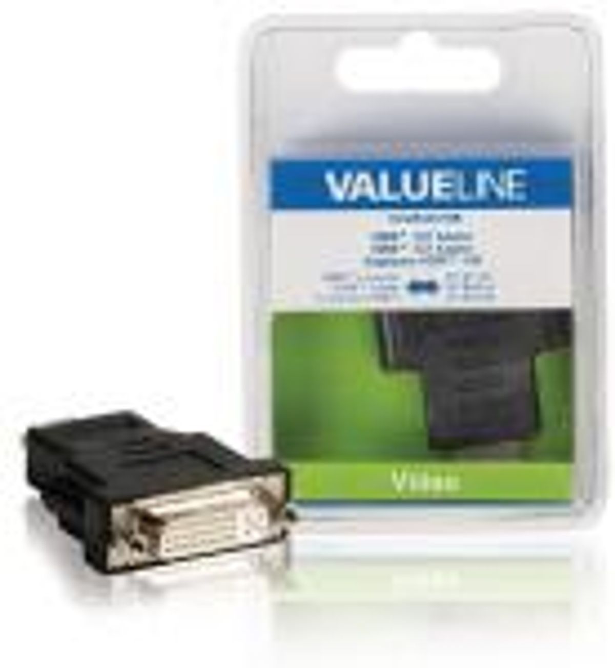 High Speed Hdmi Med Ethernet Adapter HDMI-Stik - DVI-D 24 + 1-Pin Hun Sort