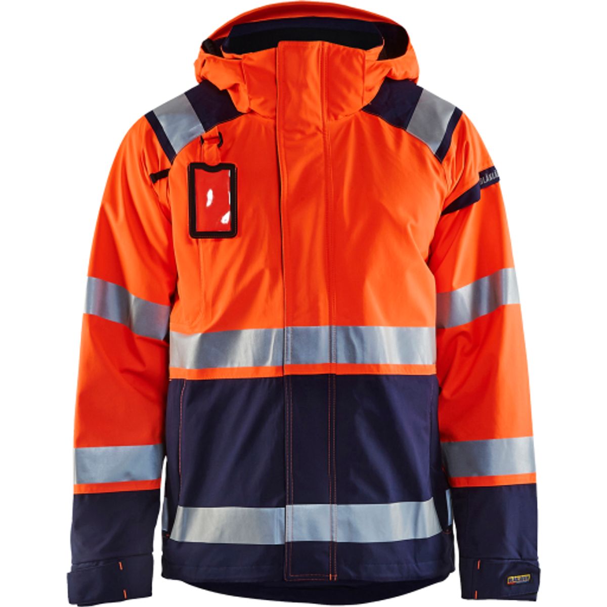 HIGH VIS SKALJAKKE ORANGE/MARI ORANGE/MARINEBLÅ XXL