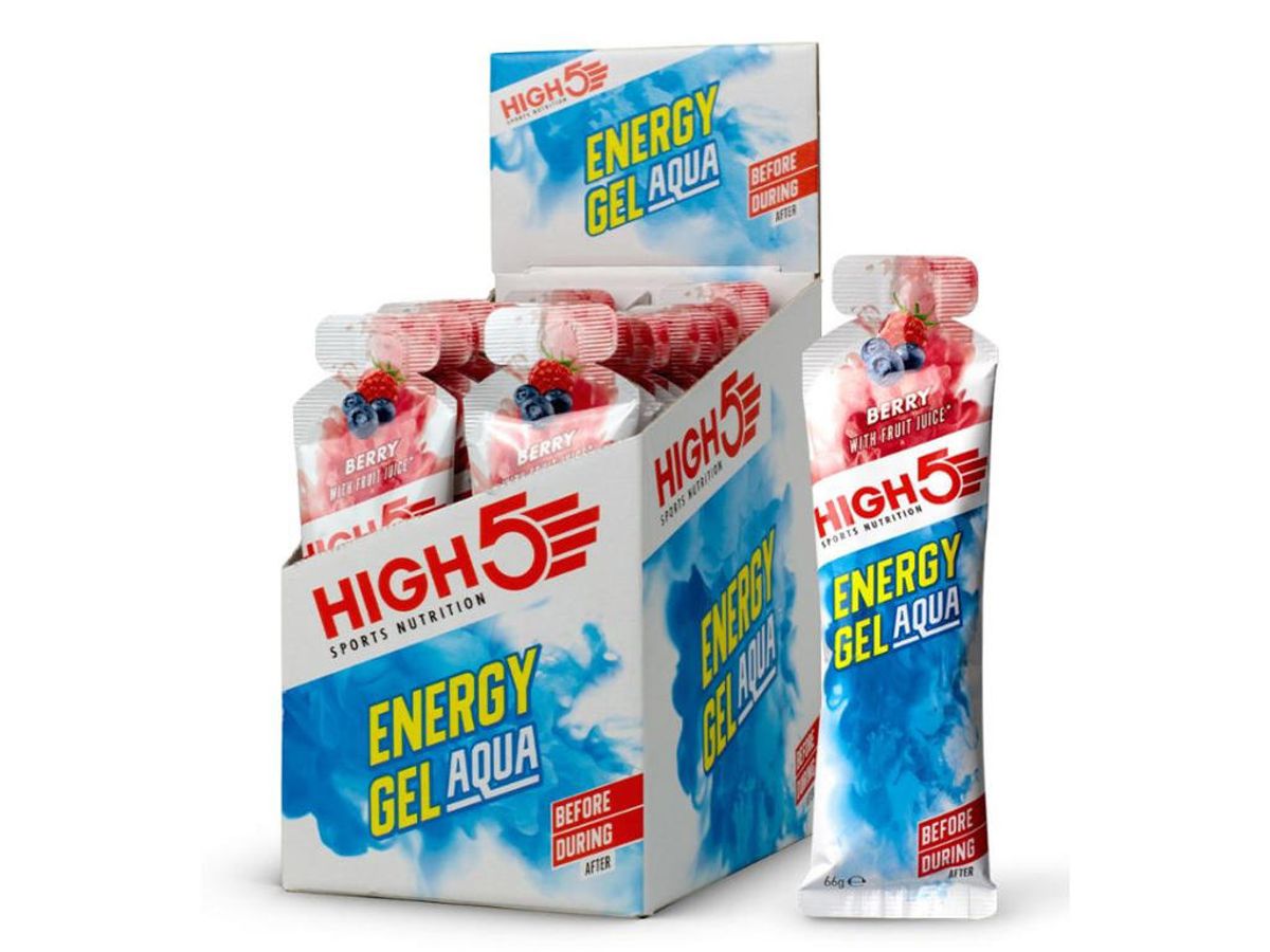 High5 Energy Gel Aqua - Energigel med bær - 1 kasse á 20 stk.