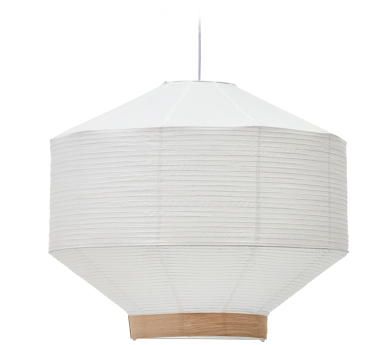 Hila, Pendel lampe, hvid, H70x80x80 cm, papir