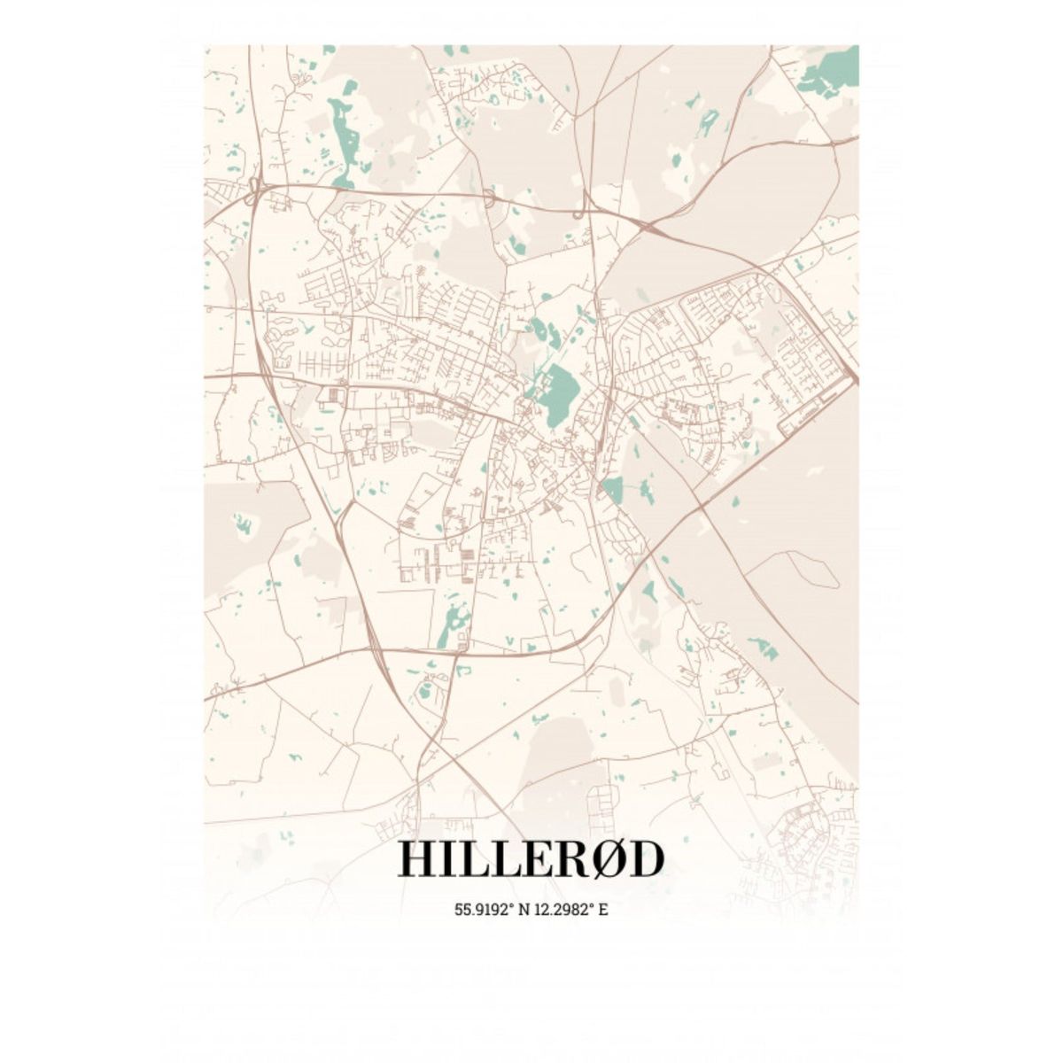 Hillerød 35x50 cm (B3)