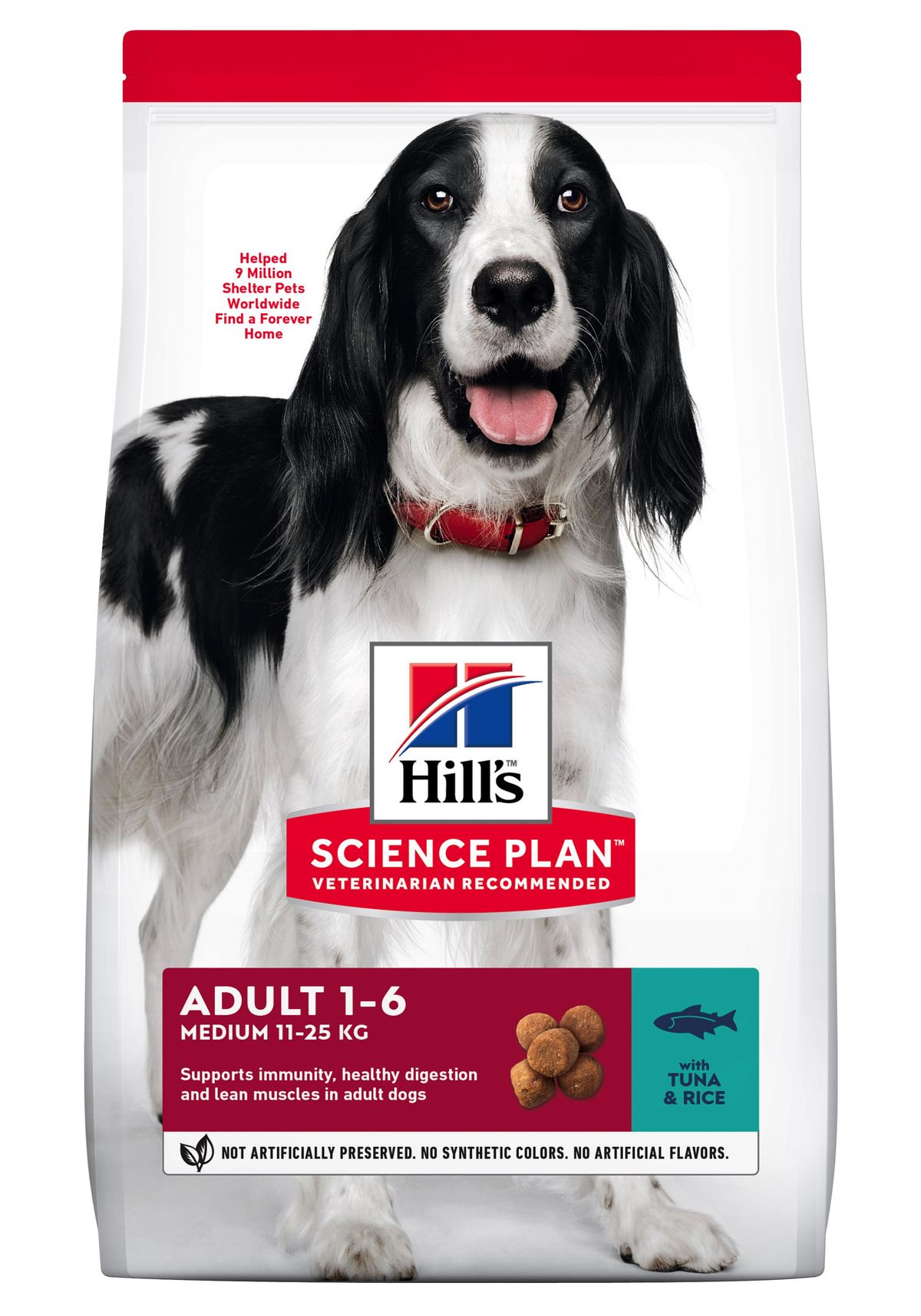 Hill's Science Plan Adult. Medium Breed. Tun&Ris.