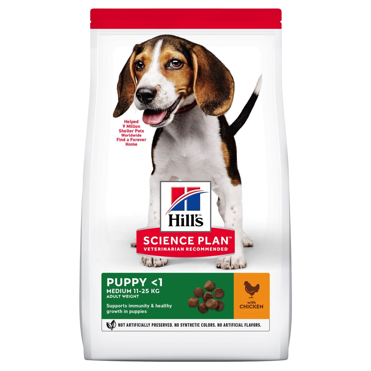 Hill's Science Plan Puppy Medium Breed. Chicken. 12kg.