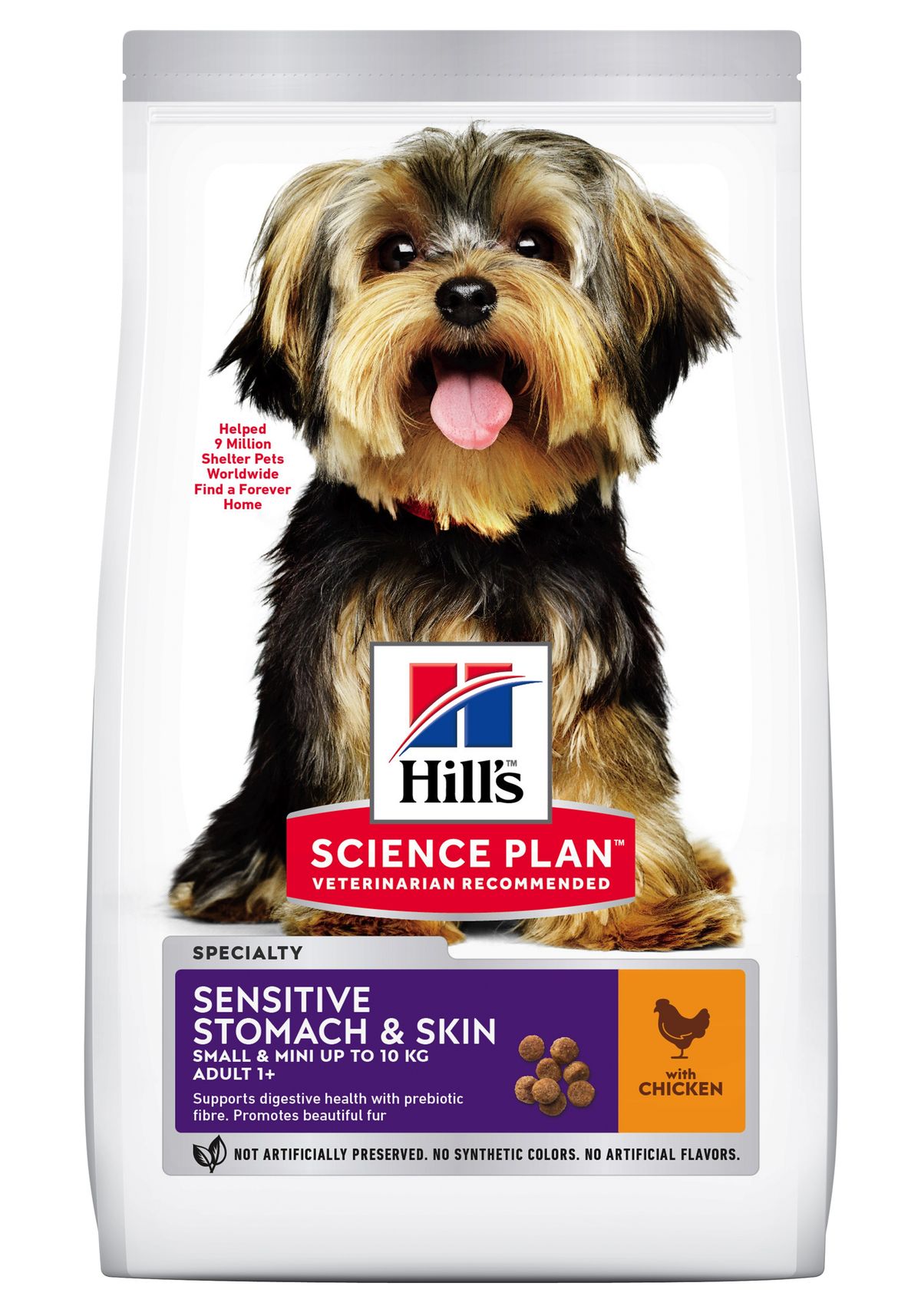 Hill's Science Plan&trade; Canine Adult Small&Mini Breed. Sensitive Stomach & Skin. Chicken.