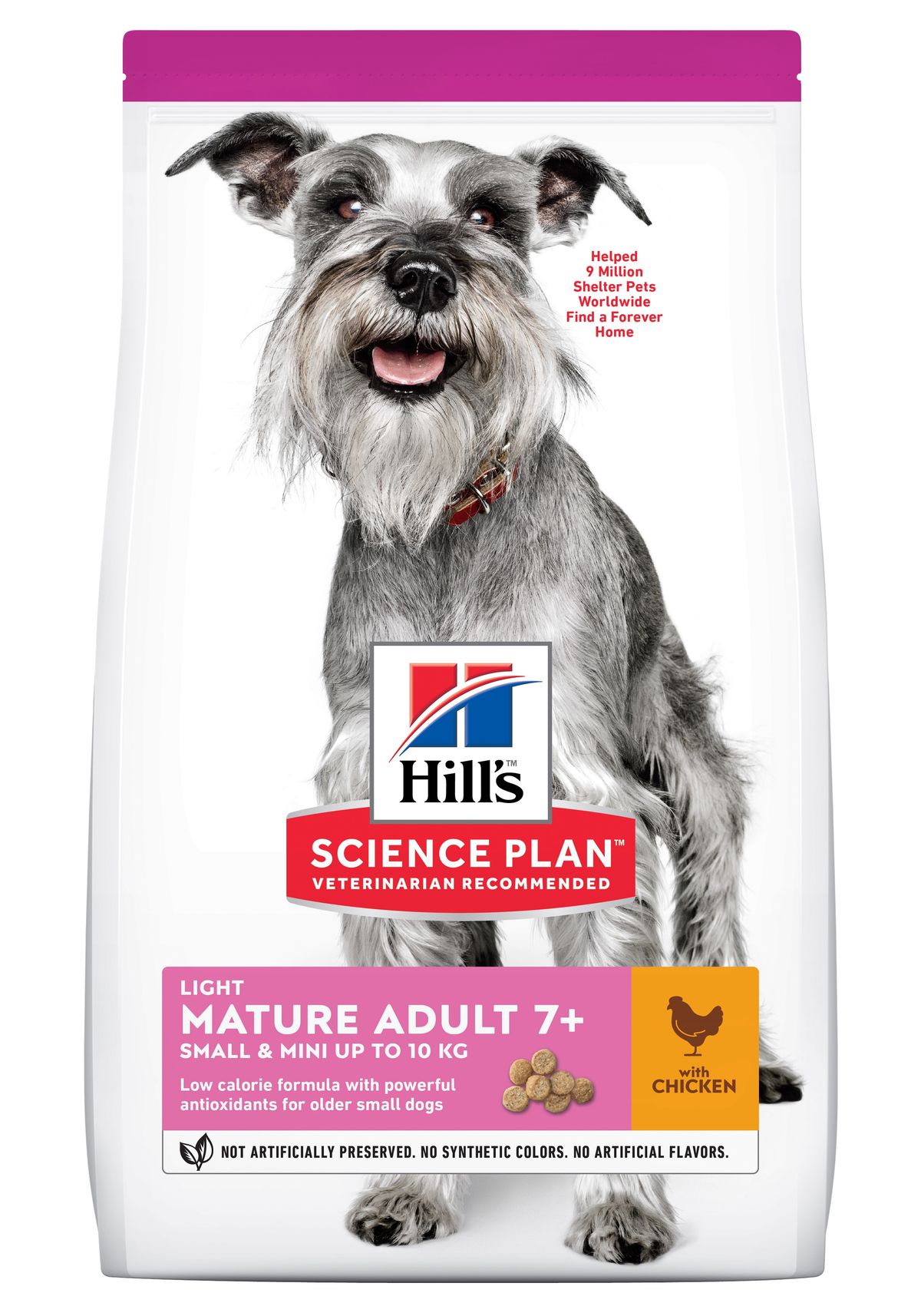 Hill's Science Plan&trade; Canine Mature Adult 7 + Light. Small&Mini. Chicken. 2,5kg.