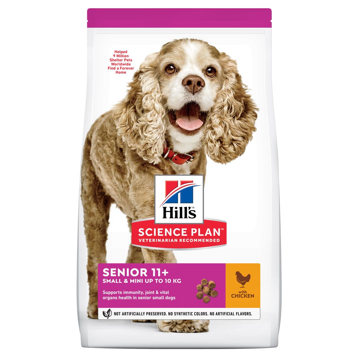 Hill's Science Plan&trade; Canine Senior 11+ Small & Mini Breed. Chicken. 1,5kg.