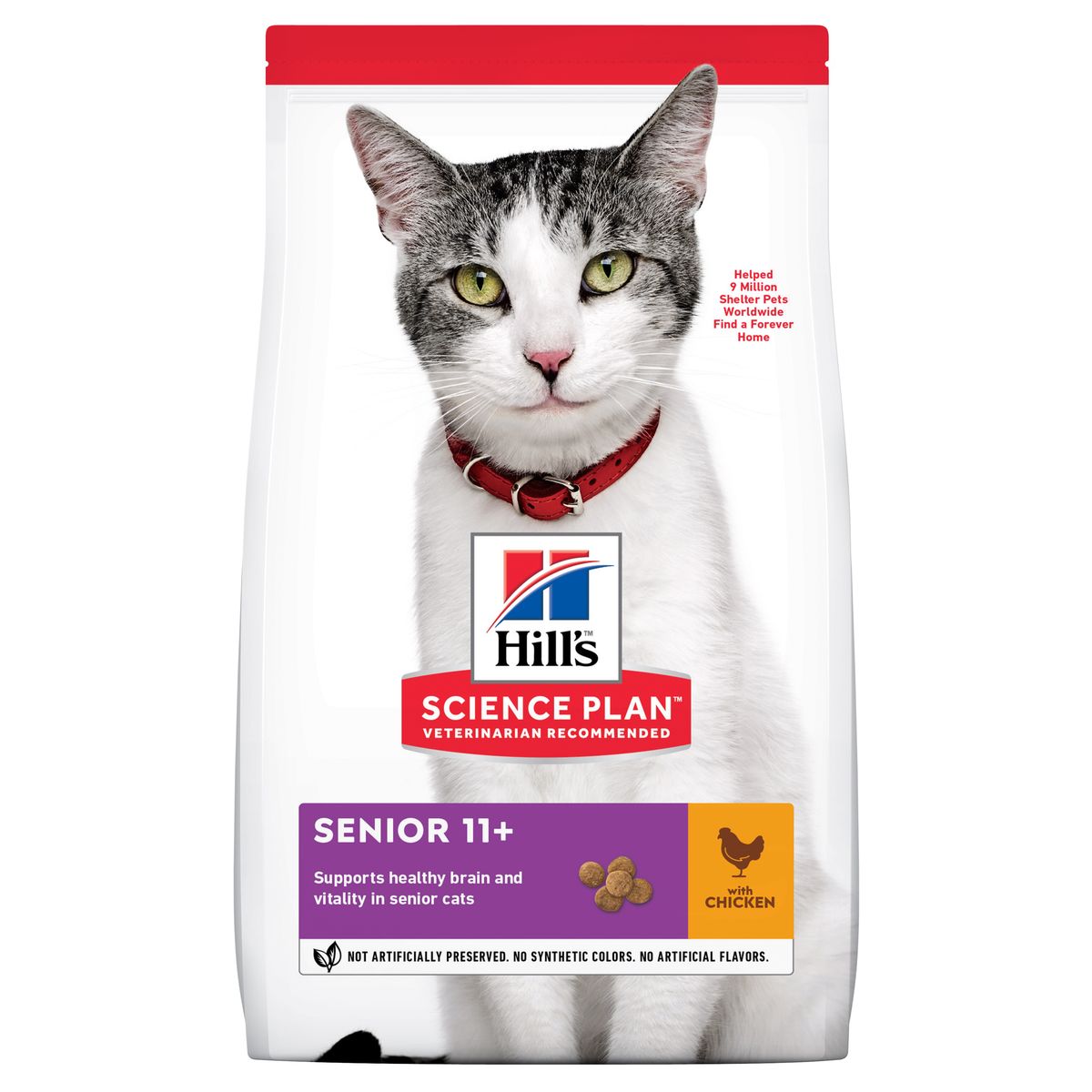 Hill's Science Plan&trade; Feline Senior 11+. Chicken.