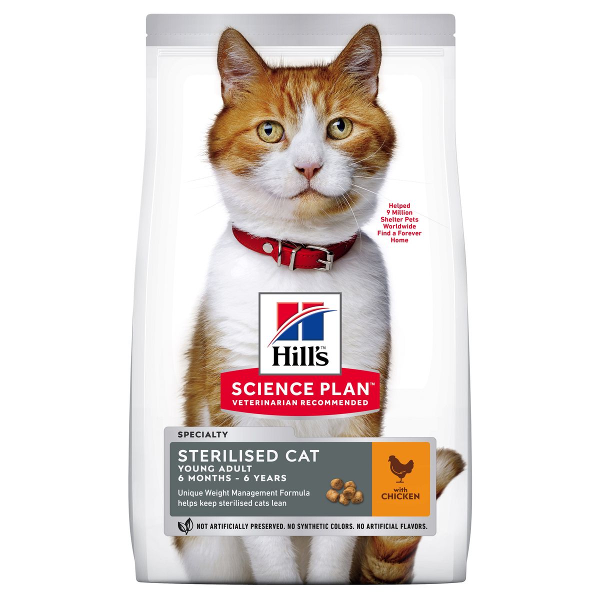 Hill's Science Plan&trade; Feline Sterilised. Chicken. Fra 6 mdr.