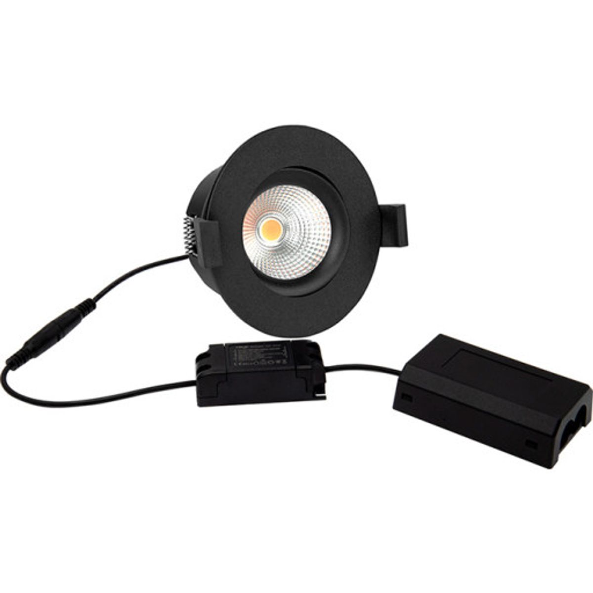 HiluX D8 Tilt360 - LED Indbygningsspot - Ra97 - 3000K - Sort