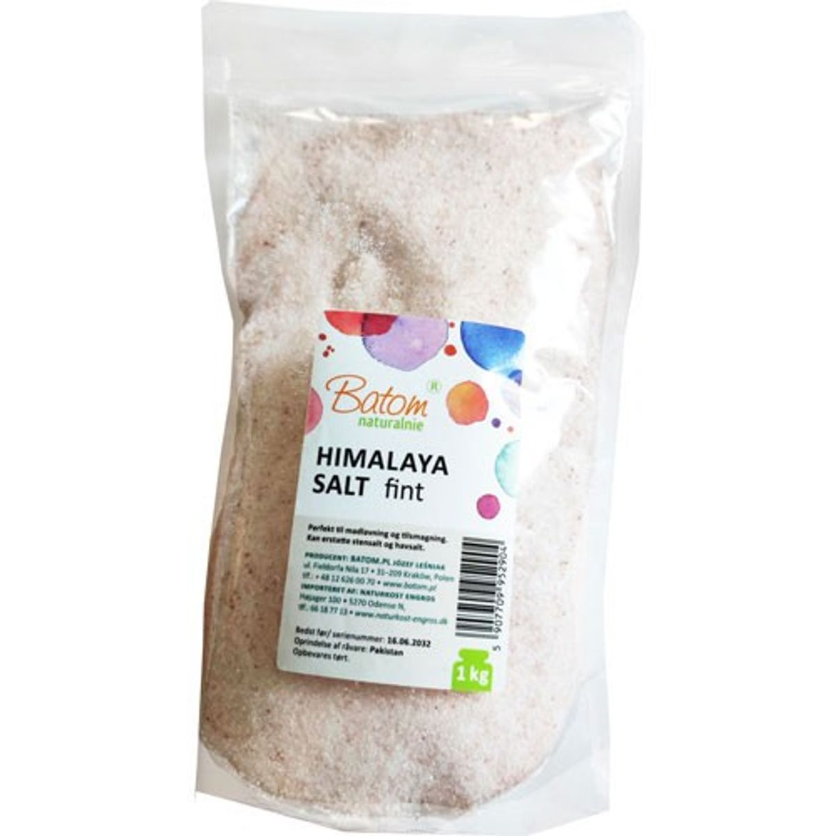 Himalaya salt fint pink - 1 kg - Batom