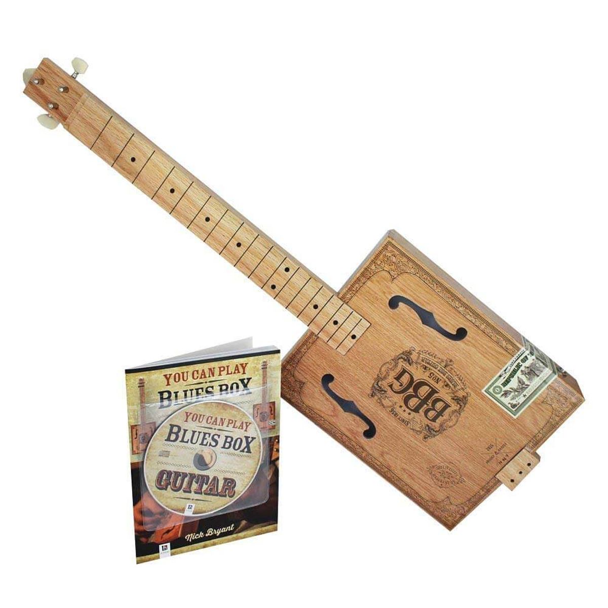 Hinkler Blues-Box-Guitar-Building-Kit cigarkasse-guitar