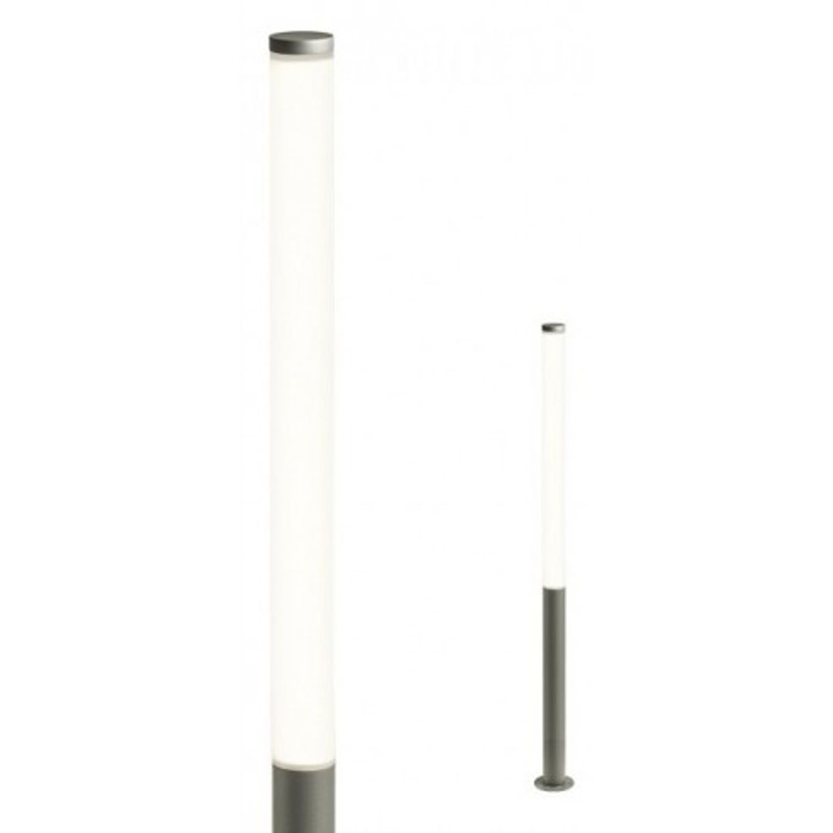 HINT Bedlampe i aluminium og polycarbonat H200 cm 1 x 100W SMD LED - Mat mørkegrå