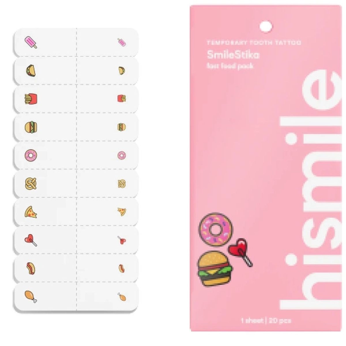 Hismile SmileStika Fast Food Pack - 20 pcs