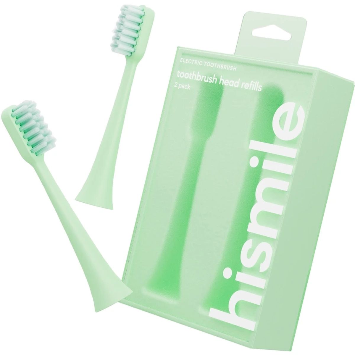 Hismile Toothbrush Replacement Heads 2 Pieces - Green