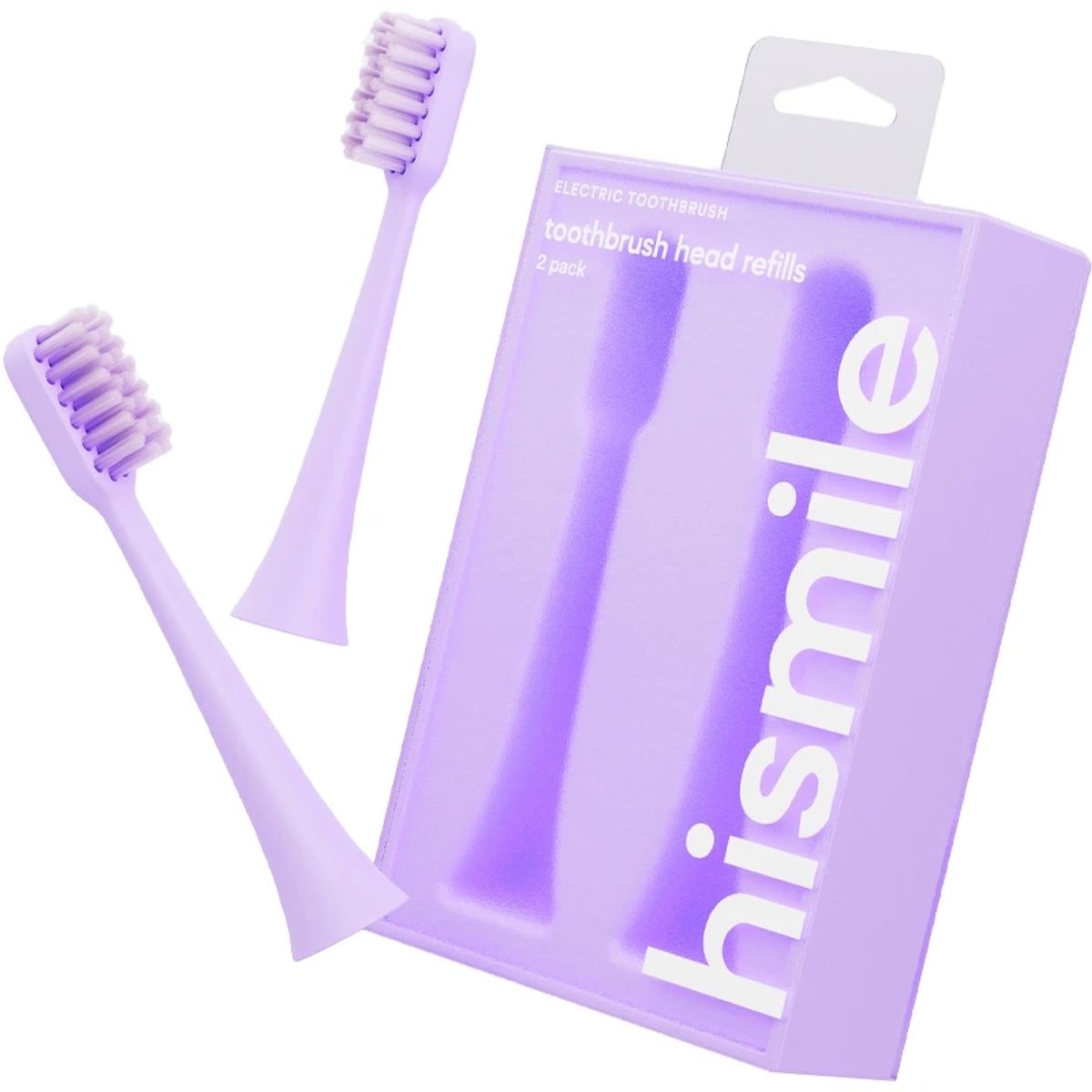 Hismile Toothbrush Replacement Heads 2 Pieces - Purple