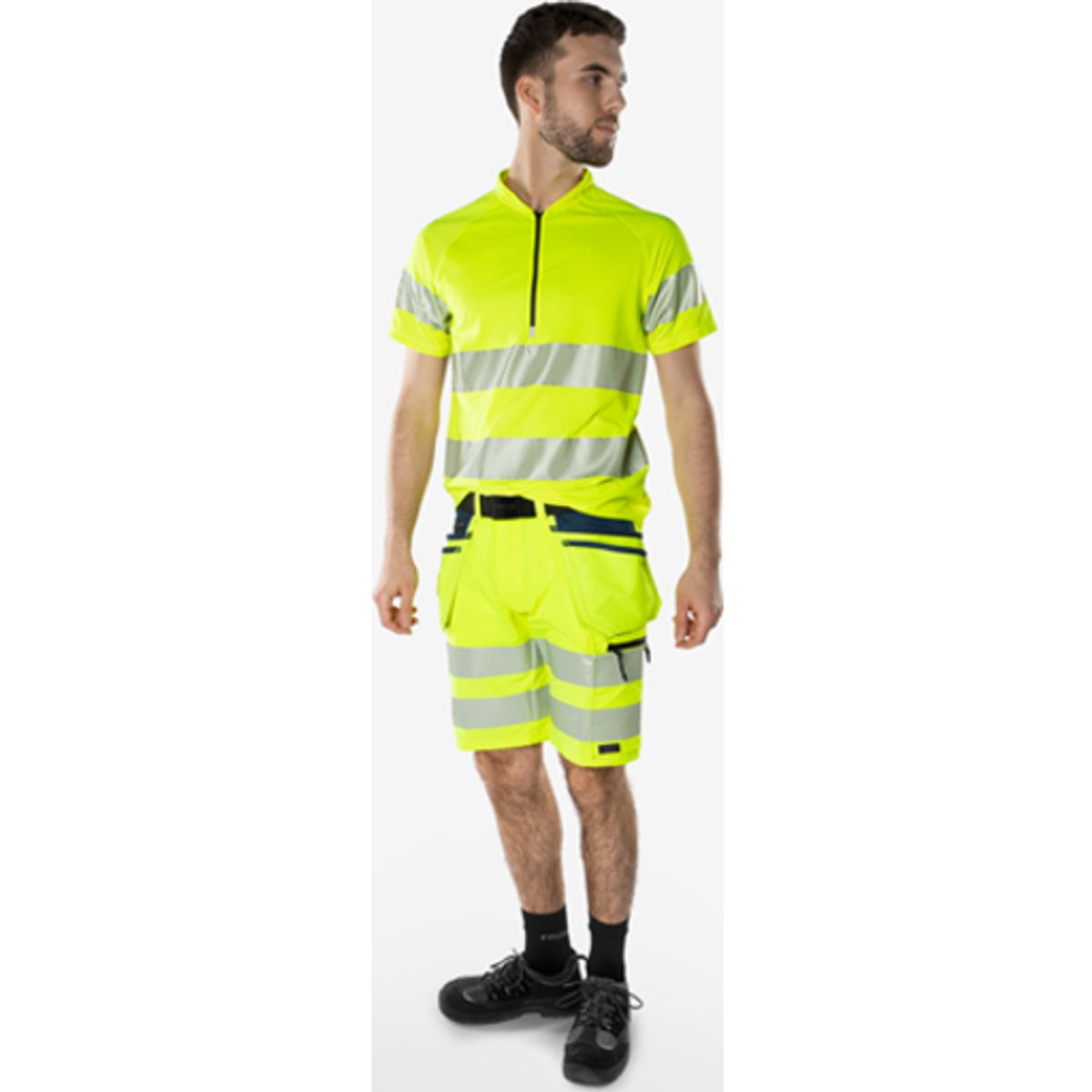 HiVis Green håndværker stretch