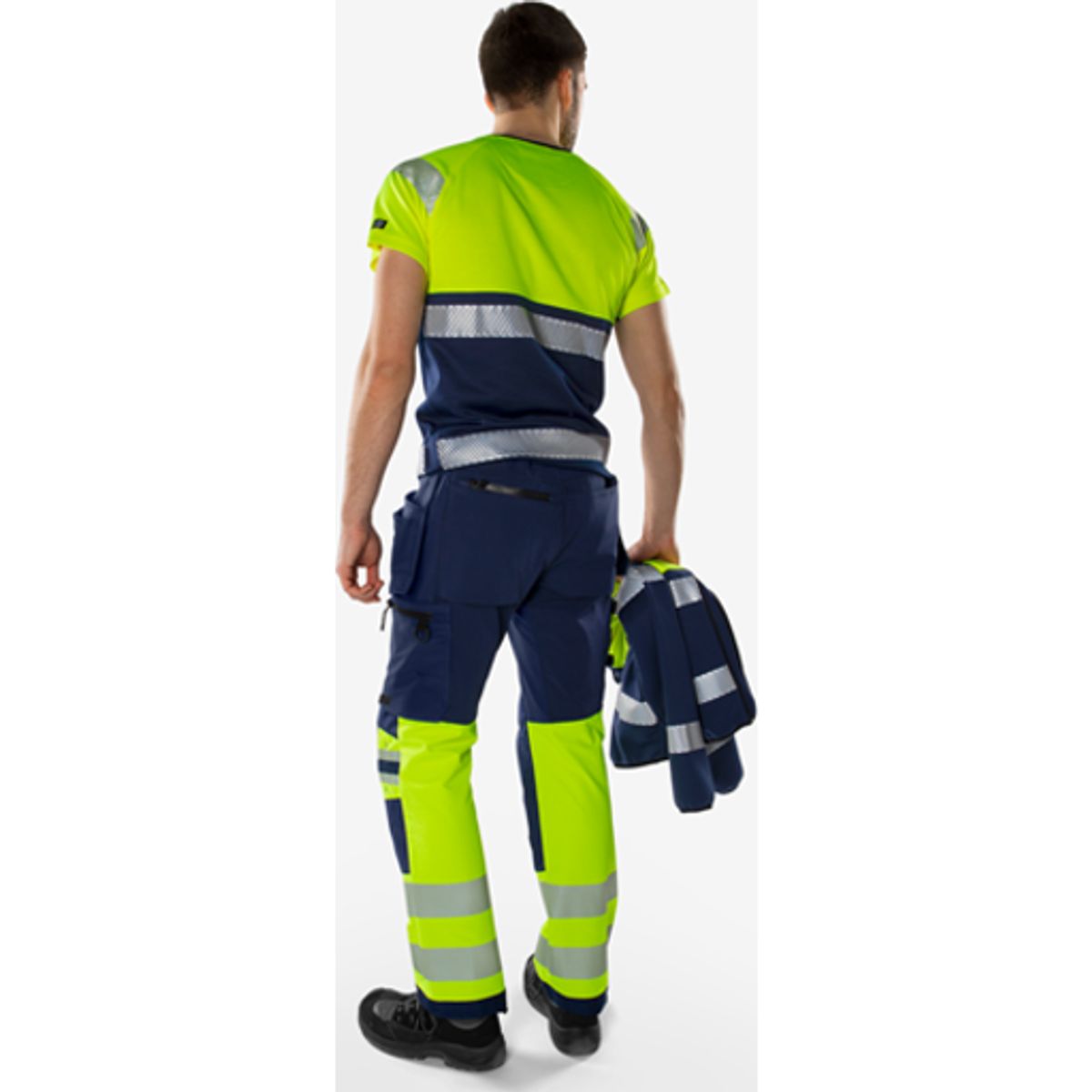 HiVis Green håndværker stretch