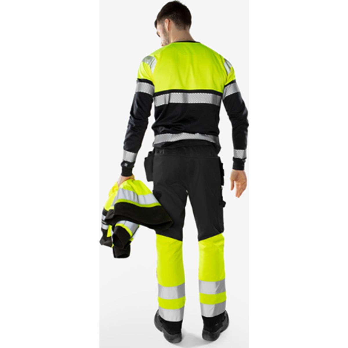 HiVis Green håndværkerbuks kl.