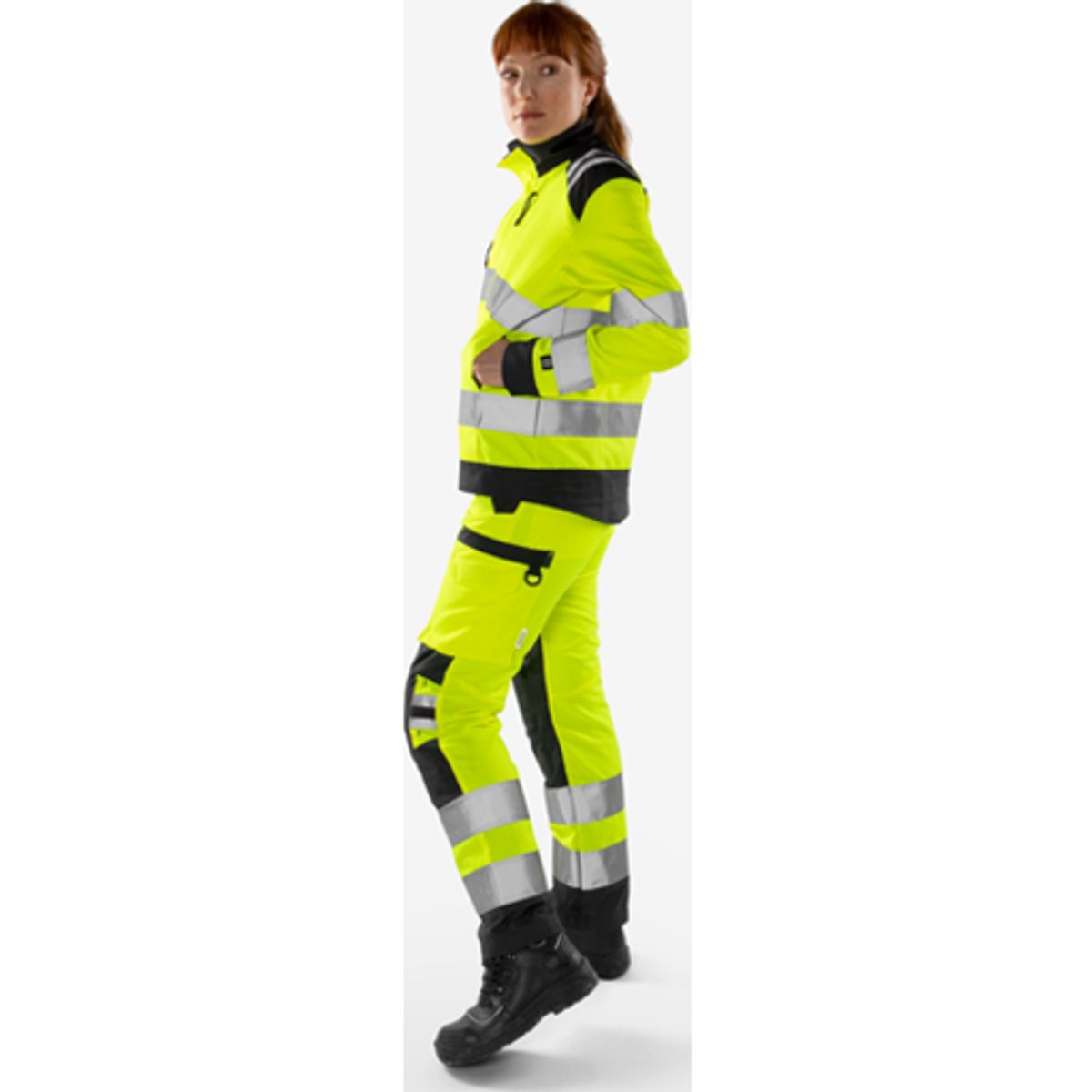 HiVis Green jakke kl.3 dame 40