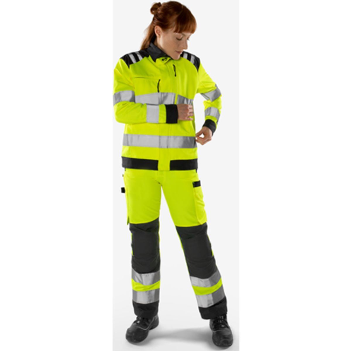 HiVis Green jakke kl.3 dame 40