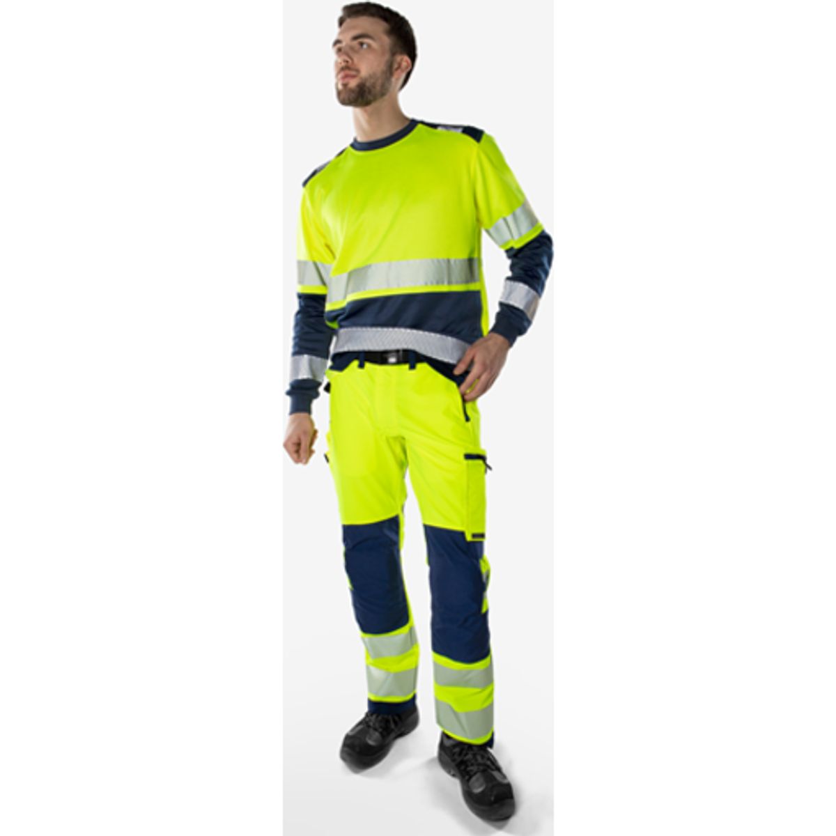 HiVis Green stretchbukser klas