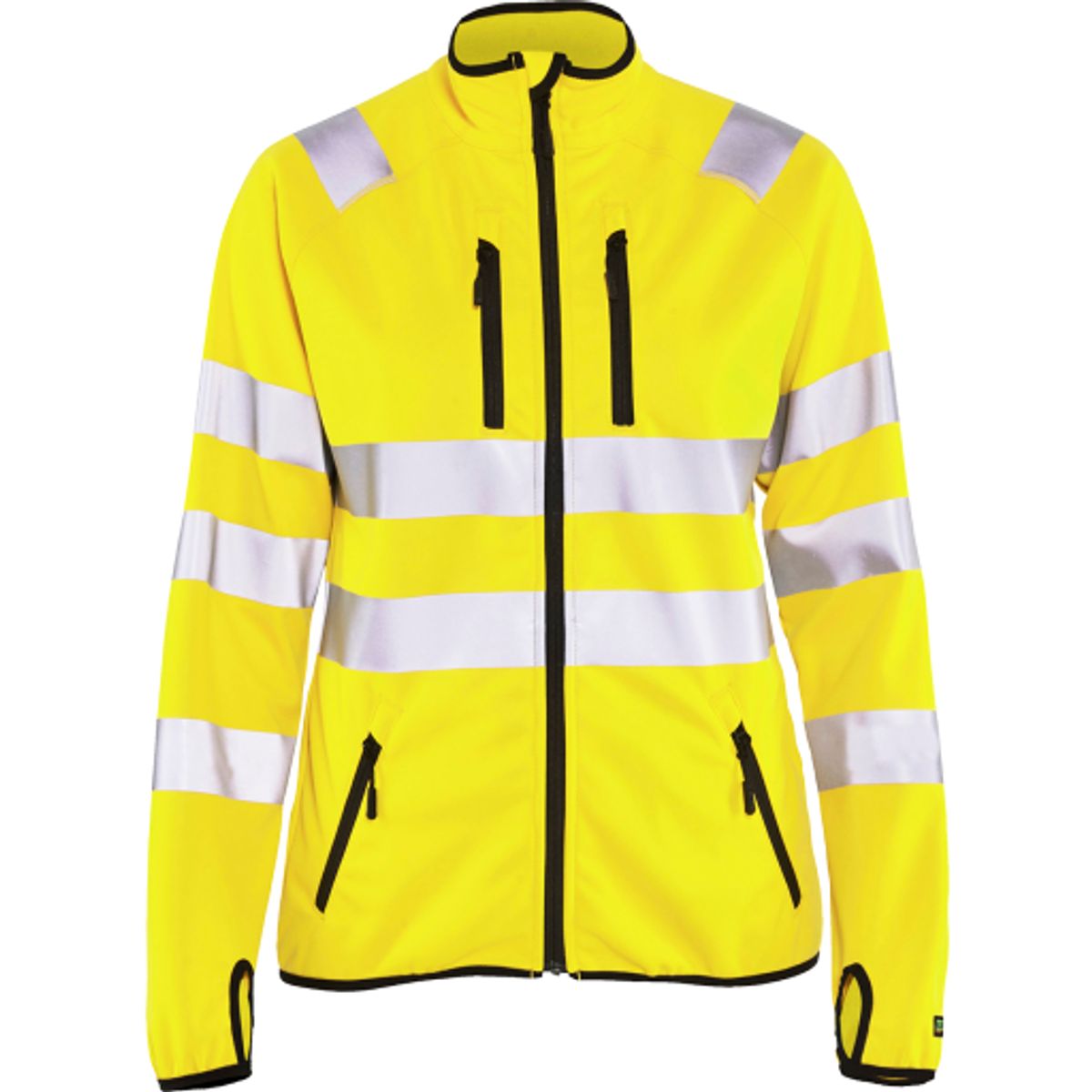 Hivis softshell jakke gul m