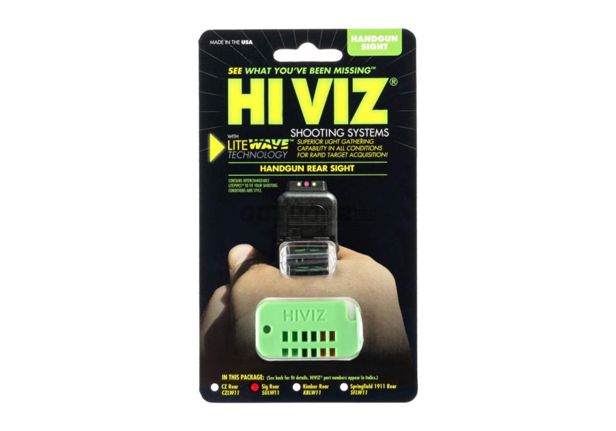 HIVIZ LiteWave Rear Sight for Sig P-Series