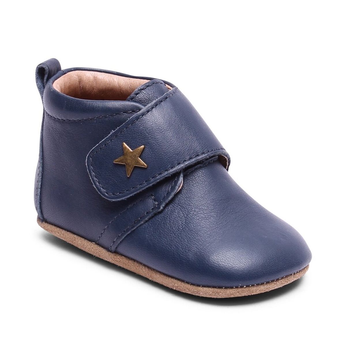 Hjemmesko, Velcro Star - 21 Navy - 26