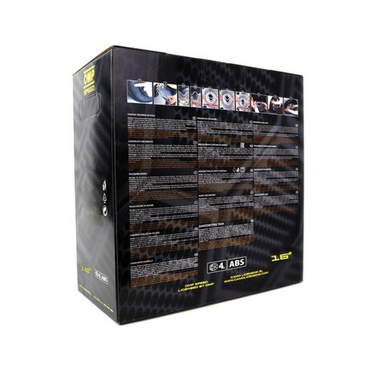 Hjulkapsel OMP Magnum Speed Sort 16" (4 uds)