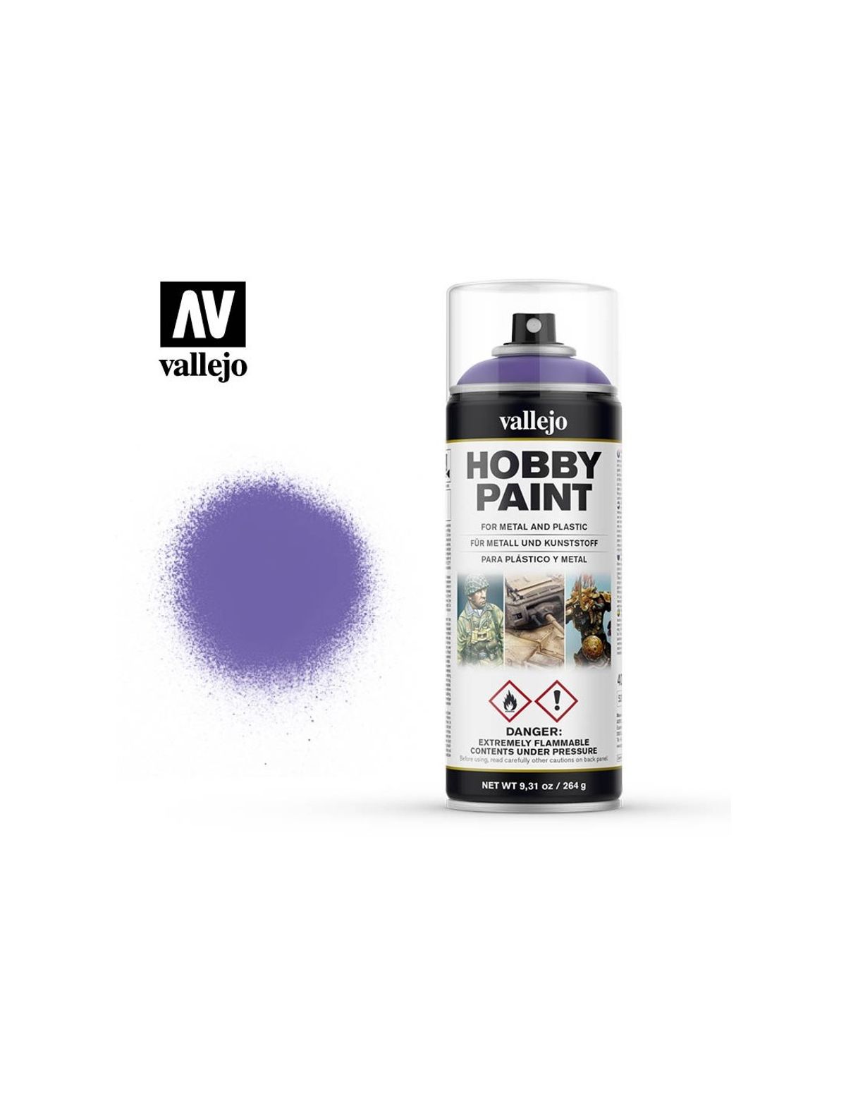 Hobby Paint Primer Basis Fantasy Alien Purple- Spraymaling - Vallejo