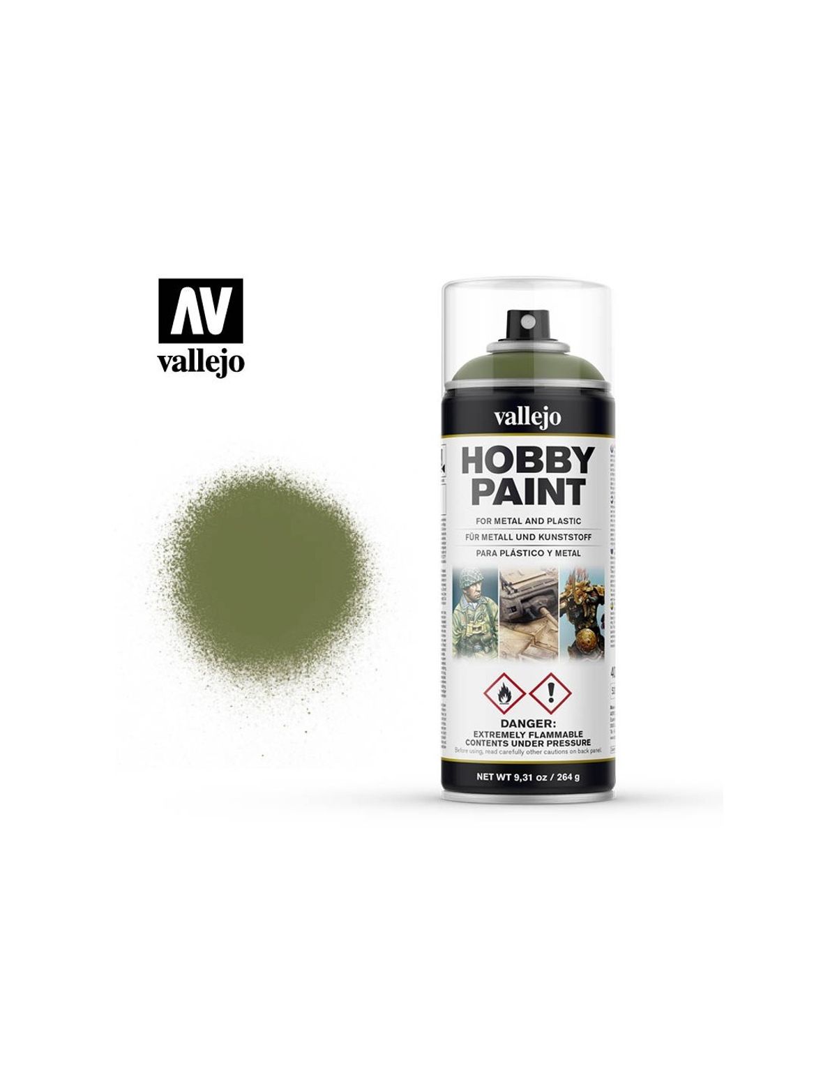 Hobby Paint Primer Basis Fantasy Goblin Green - Spraymaling - Vallejo