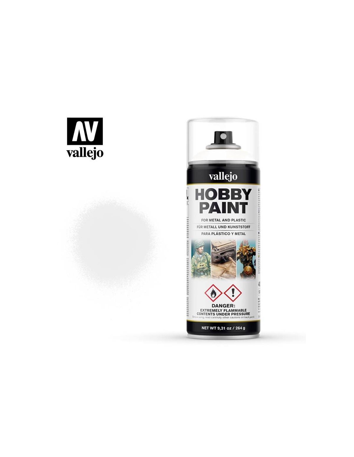 Hobby Paint Primer Basis White - Spraymaling - Vallejo