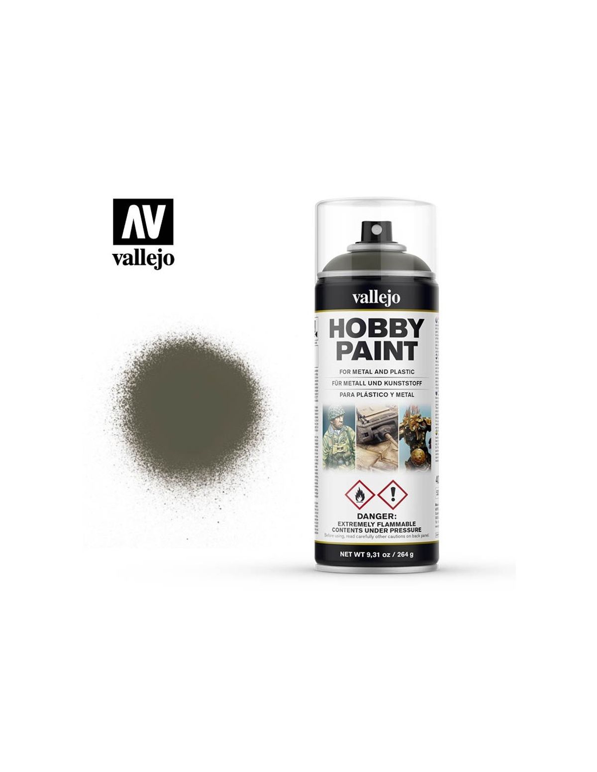 Hobby Paint Primer - Russian Green 4BO - Spraymaling - Vallejo