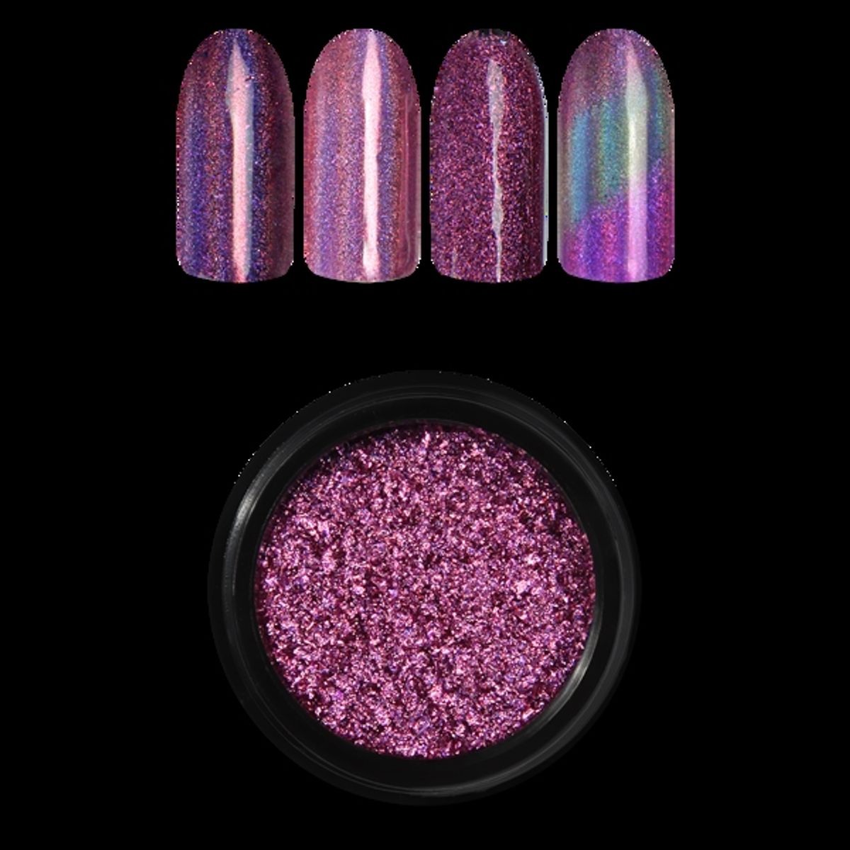 HOLOGRAFISK Mirror Powder 02, Rosa, Moyra