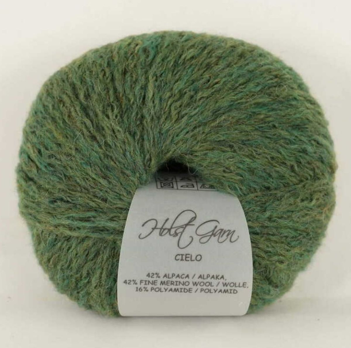 Holst Garn Cielo - 14 Camouflage, 42% Baby Alpaca/42% Superfine Merino/16% Polyamid, fra Holst Garn